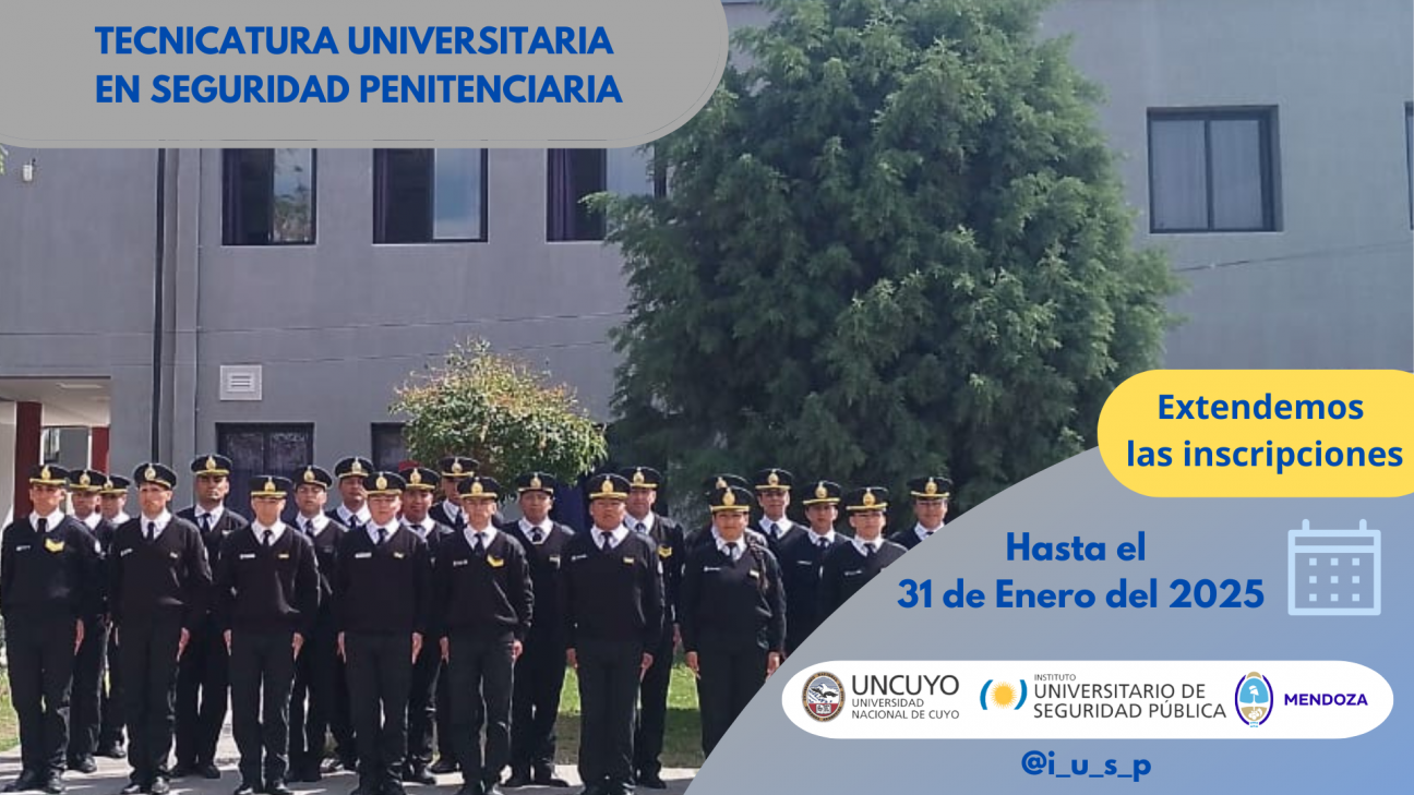 imagen Se extienden las inscripciones para la carrera de Tecnicatura Universitaria en Seguridad Penitenciaria