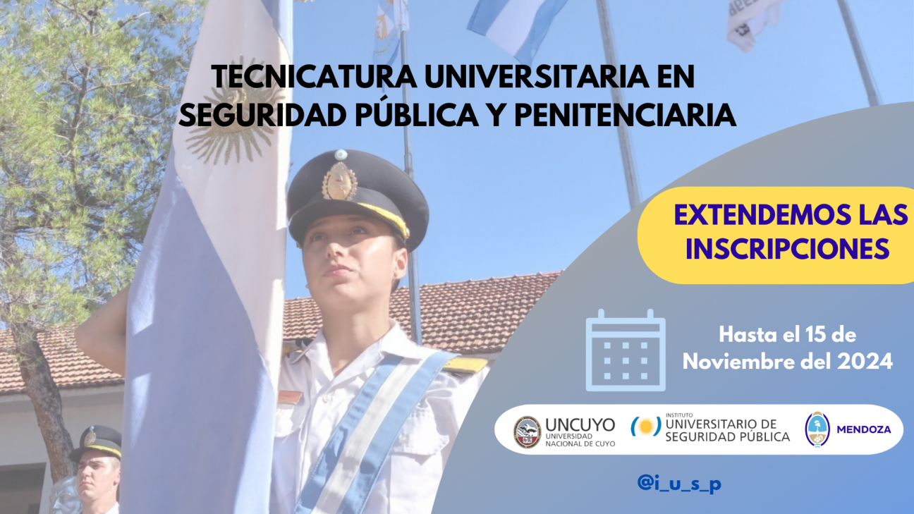 imagen Se extienden las inscripciones para la Tecnicatura Universitaria en Seguridad Pública y Penitenciaria