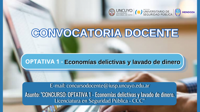 imagen Convocatoria docente - Licenciatura en Seguridad Pública CCC - OPTATIVA 1