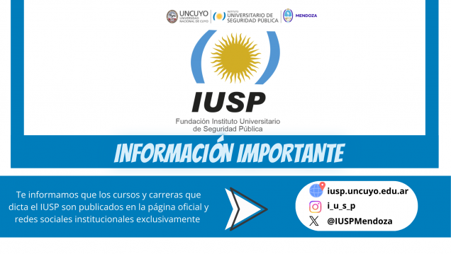 imagen Los cursos que ofrece el IUSP se publican en nuestra página oficial y nuestras redes sociales