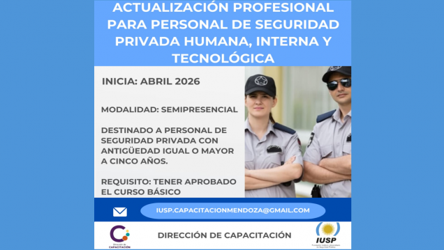 imagen Se abre la inscripción al "Curso de actualización para personal de Seguridad Privada"