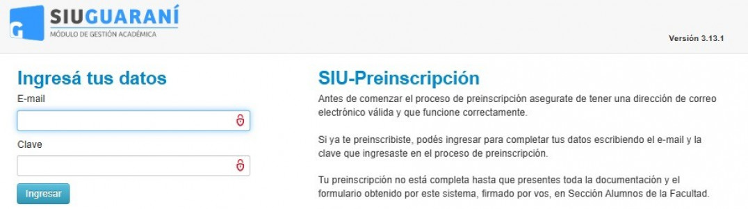 imagen Así inicia la preinscripción