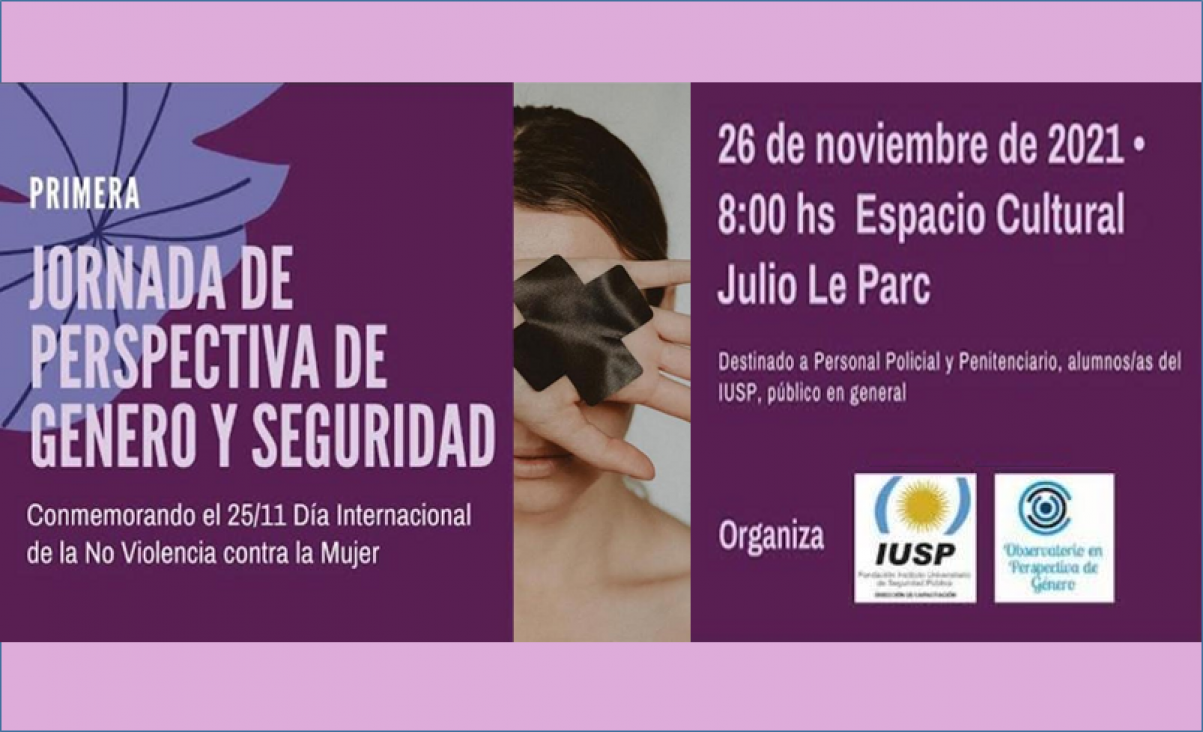 imagen Te invitamos a la Primera Jornada de Perspectiva de Género y Seguridad 