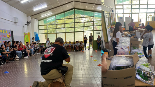 imagen Con una exhibición de canes la Dirección de Capacitación hizo entrega de útiles escolares en una Escuela de Lavalle