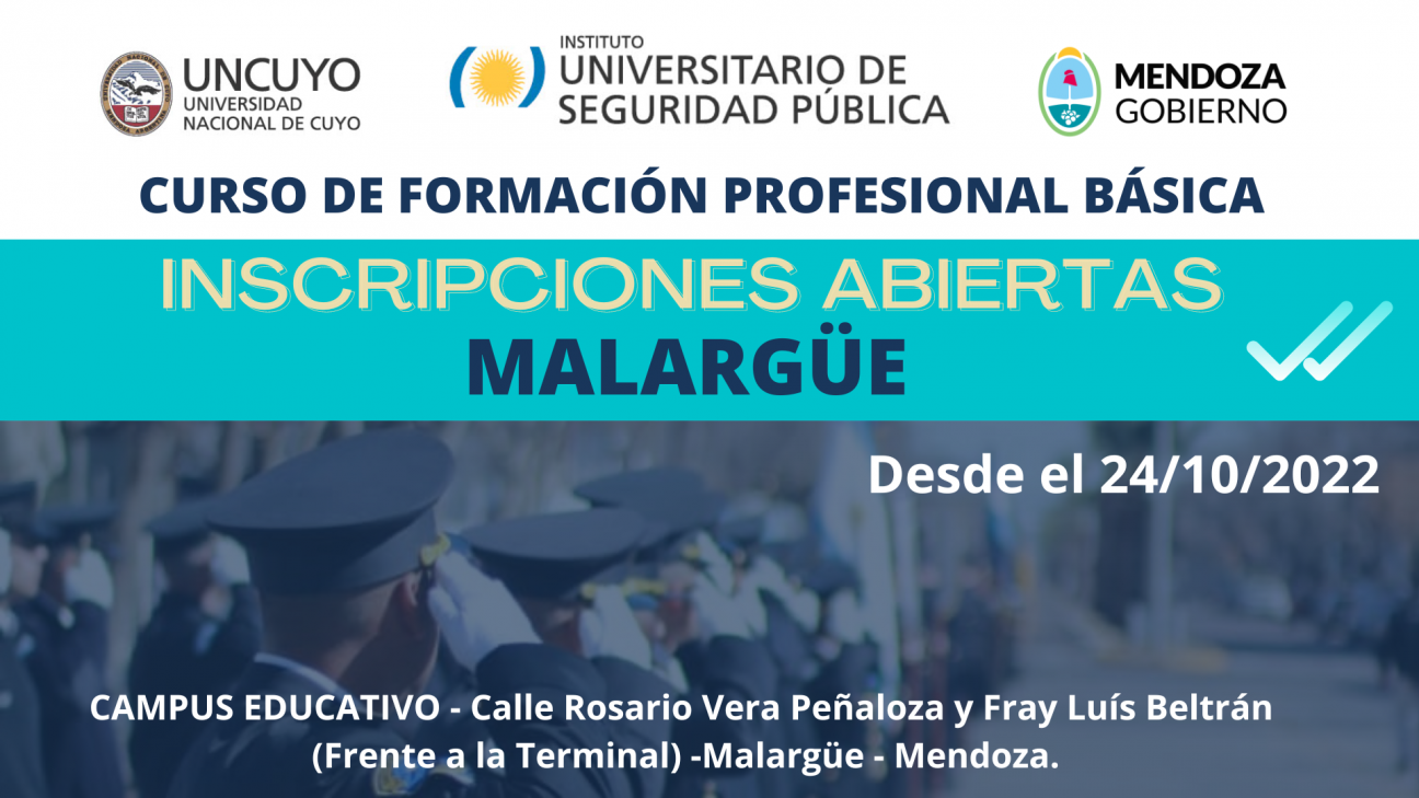 imagen Apertura de inscripciones al Curso de FPB para Auxiliar en la Delegación Malargüe