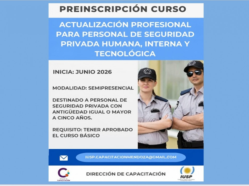 imagen Se abre la inscripción al Curso de actualización para personal de seguridad privada