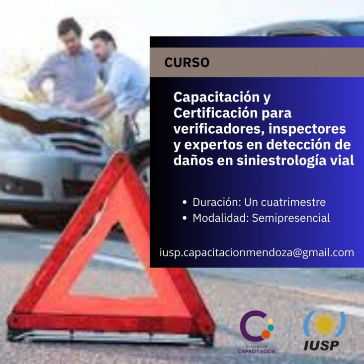 imagen Curso de Capacitación y Certificación para verificadores, inspectores y expertos en detección de daños en siniestrología vial