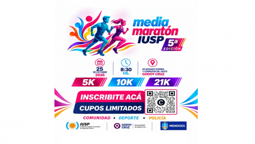 imagen El IUSP se prepara para vivir su 5° Media Maratón en Godoy Cruz