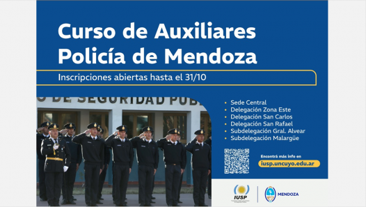 imagen El IUSP abre inscripciones para Auxiliares en todas las delegaciones de la Provincia