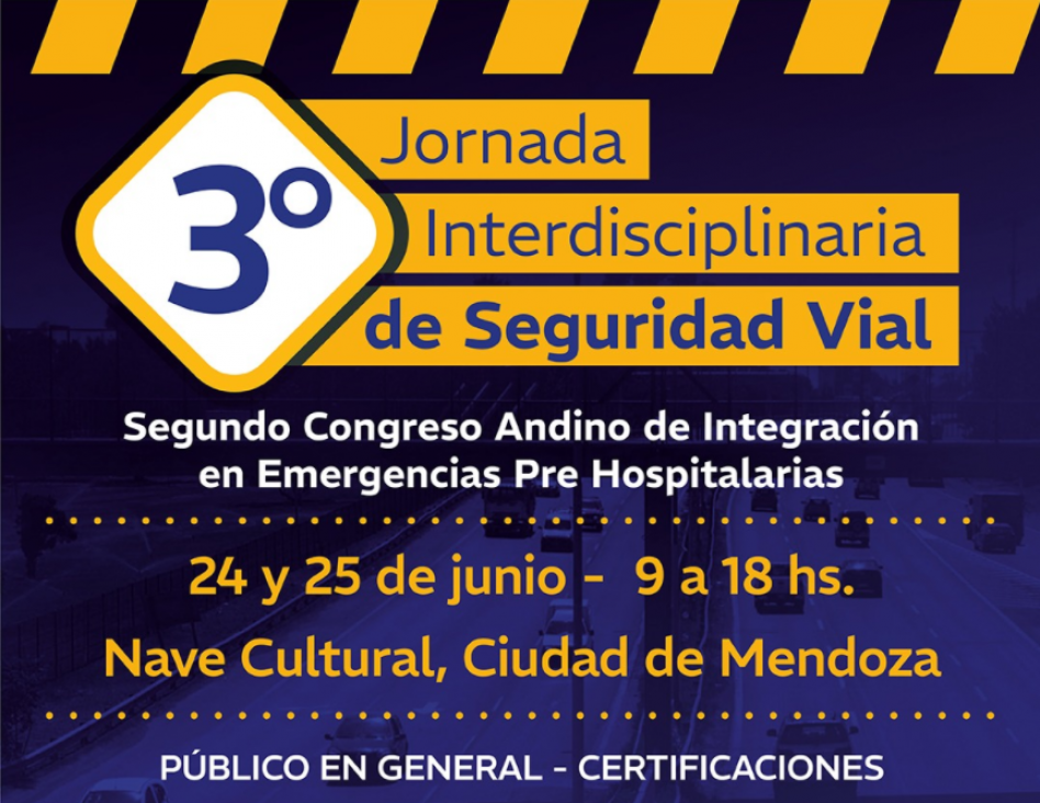 imagen 24 y 25 de junio se realizará la 3° Jornada Interdisciplinaria de Seguridad Vial