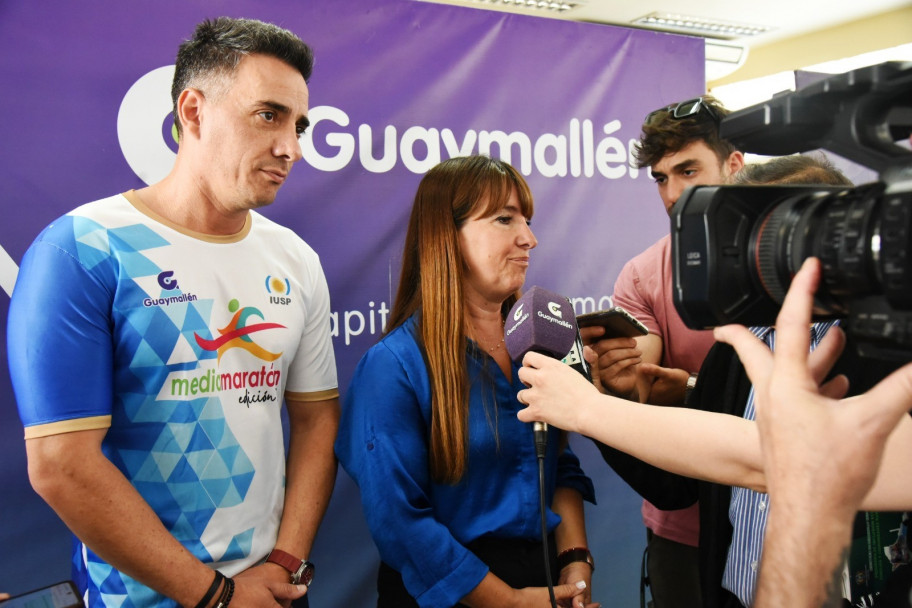 imagen 1 En la Municipalidad de Guaymallén se hizo la presentación oficial de la 3ra. edición de la Media Maratón de Mendoza. Crio. Gral (R) Elio Olmos