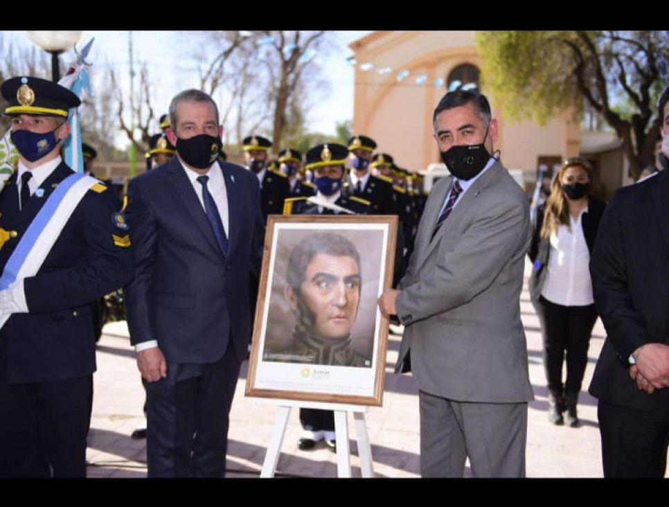 imagen Delegación Zona Este en el acto 171° aniversario del fallecimiento del Gral. San Martín