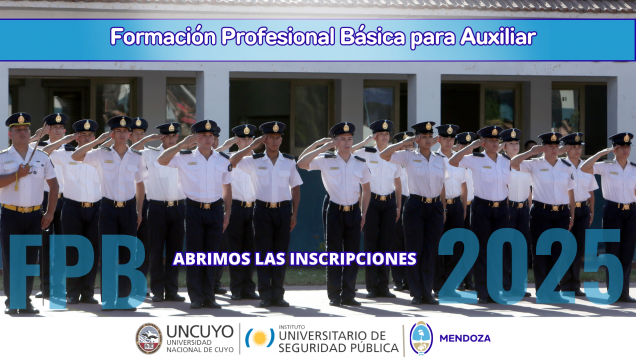 imagen Abrimos las inscripciones para la Formación Profesional Básica para Auxiliar de la Policía de Mendoza