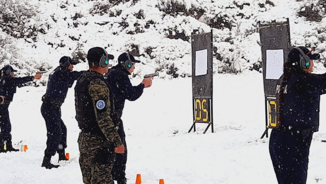 imagen A pesar de la nevada los cadetes de la Delegación Valle de Uco realizaron sus prácticas profesionalizantes