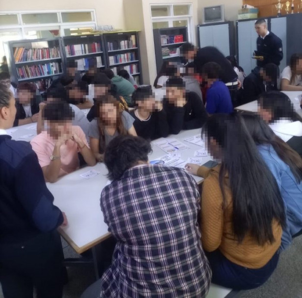 imagen 4 La Delegación San Rafael promociono en escuelas la carrera de Tecnicatura en Seguridad Pública con una gran aceptación de los estudiantes