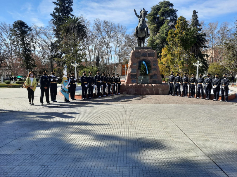 imagen IUSP Delegación Zona Sur presente en la Plaza General San Martín de San Rafael