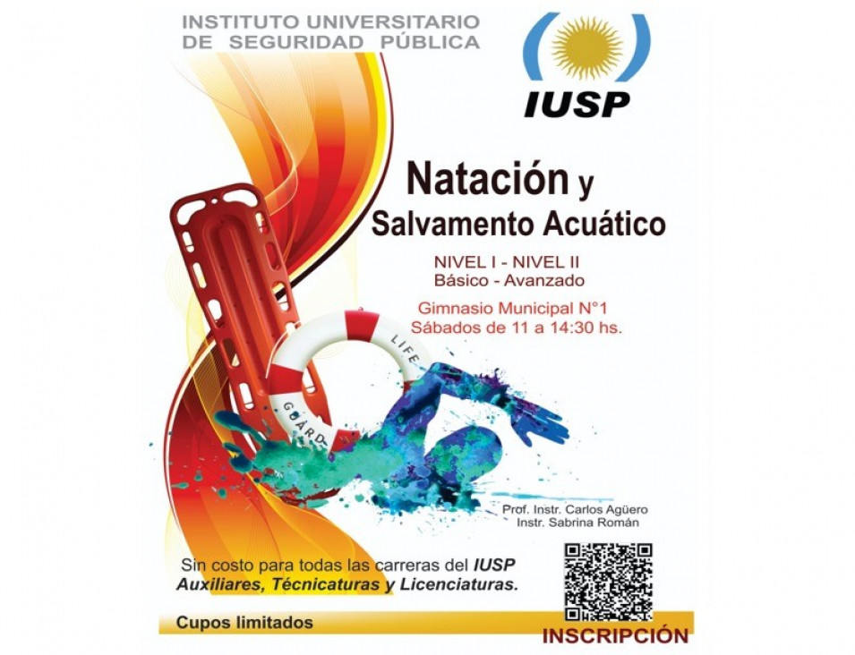 imagen Se abre la inscripción para Natación y Salvamento Acuático dirigido a Tecnicaturas, Licenciaturas y Auxiliares del IUSP