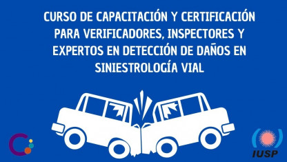 imagen Curso de Capacitación y Certificación para verificadores, inspectores y expertos en detección de daños en siniestrología vial