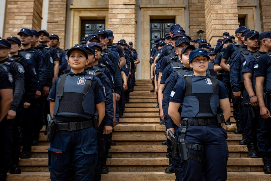 imagen 3 285 nuevos Policías recién egresados de todas las delegaciones del IUSP fueron presentados en casa de gobierno