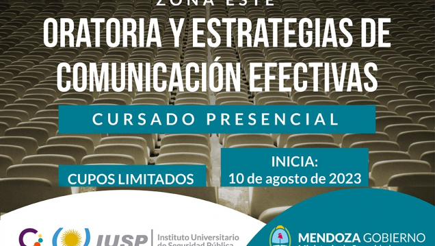 imagen Les invitamos a participar del "Taller de Oratoria y estrategias de comunicación efectiva" del IUSP en Zona Este