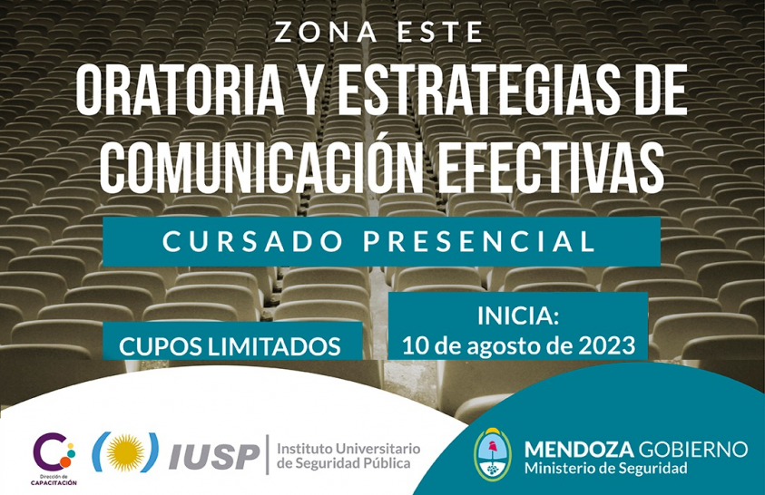 imagen Les invitamos a participar del "Taller de Oratoria y estrategias de comunicación efectiva" del IUSP en Zona Este