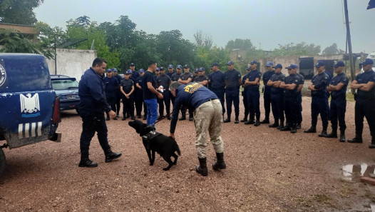 imagen Cadetes de la Delegación San Rafael asistieron a una charla y demostración de la División de Canes de Búsqueda de Sustancias Prohibidas