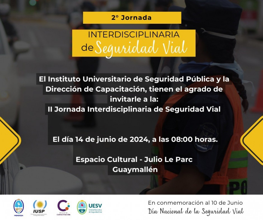 imagen Invitamos a todos los interesados a la segunda Jornada Interdisciplinaria de Seguridad Vial 