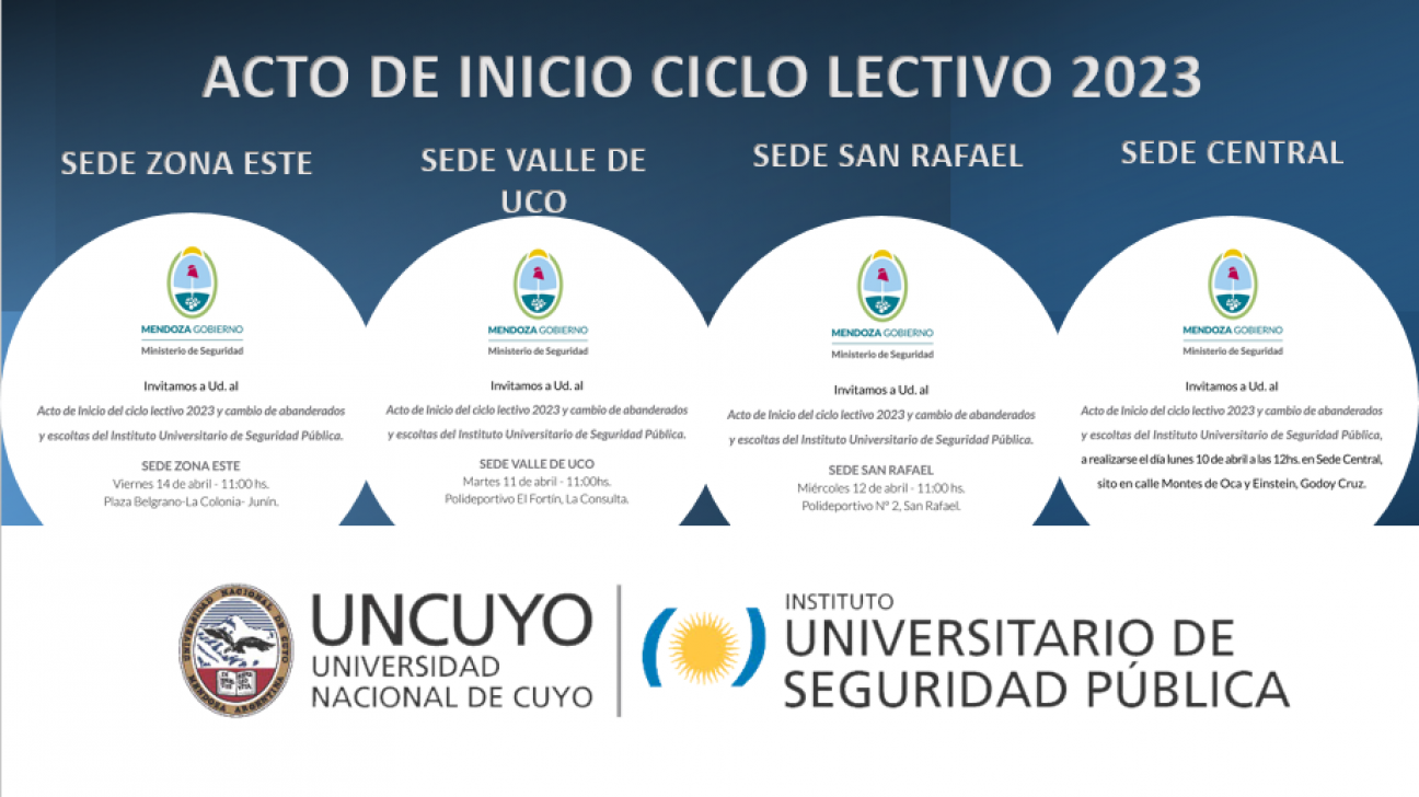 imagen Invitación a los Actos de inicio del Ciclo Lectivo 2023 del IUSP