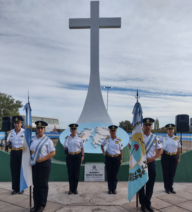 imagen La Delegación Zona Sur presente en el Día del Veterano y los Caídos en Malvinas y la fundación del Fuerte San Rafael del Diamante