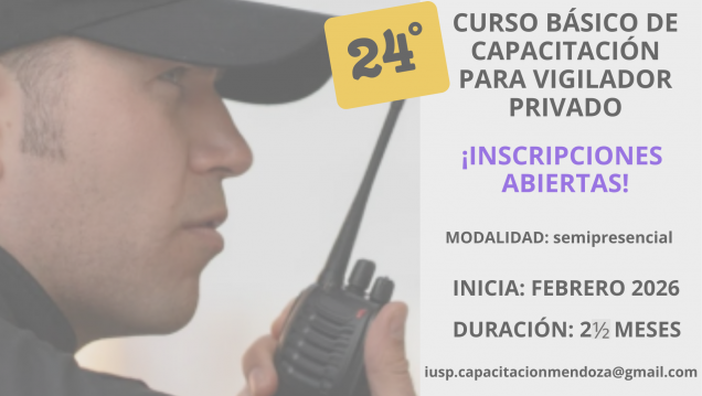 imagen Abre la preinscripción para el curso de vigiladores privados