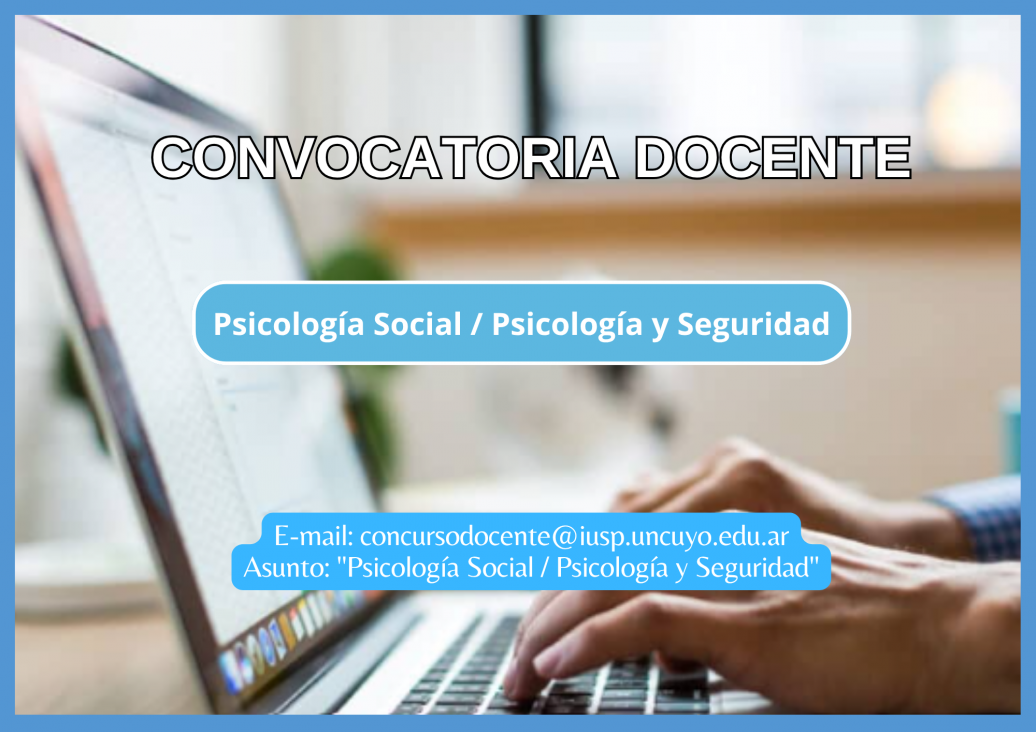 imagen Convocatoria docente para asignatura de Licenciatura en Seguridad Pública