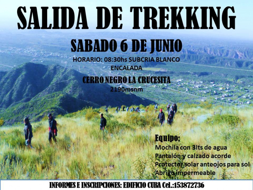 imagen Salida de trekking al Cerro Negro La Crucesita