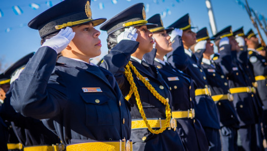 imagen Los cadetes del IUSP juraron solemnemente a la bandera en toda la provincia