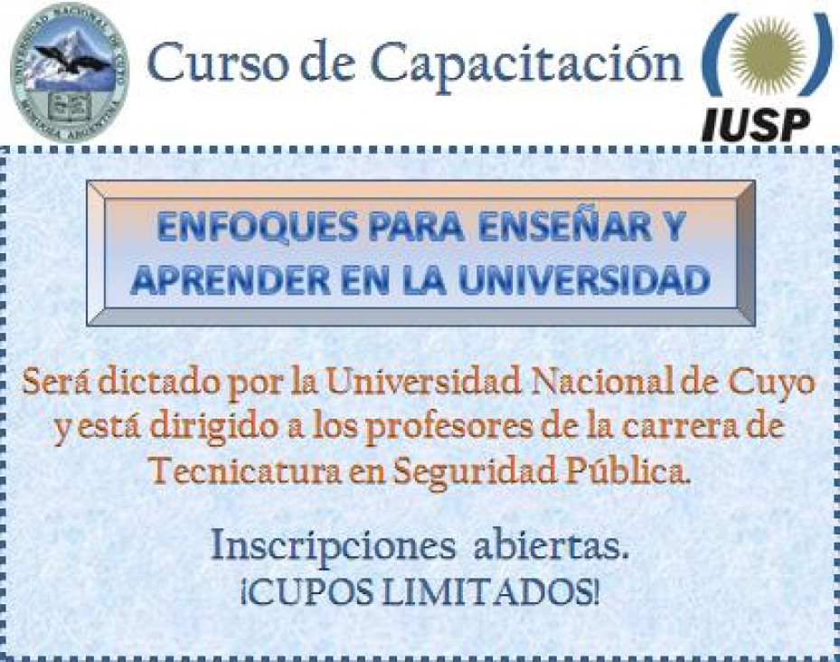 imagen Curso de Capacitación para profesores del IUSP