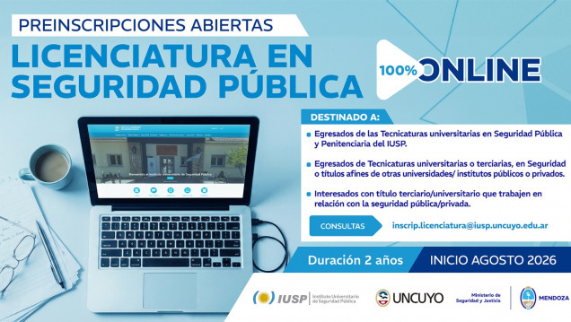 imagen Ya es posible preinscribirse a la Licenciatura en Seguridad Pública 100% online