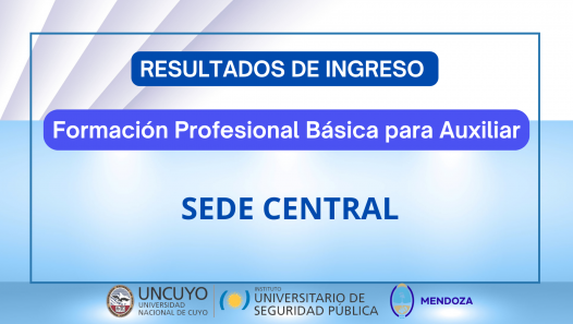 imagen Resultados de ingreso al Curso de FPB para Auxiliar SEDE CENTRAL