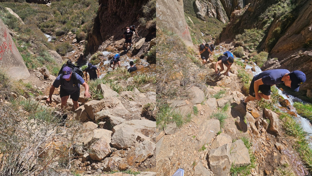 imagen 5 Estudiantes de Tecnicatura y Licenciatura realizaron senderismo en el cerro Chorro de la Vieja en Tunuyán