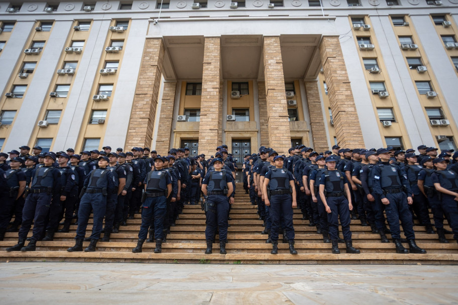 imagen 4 285 nuevos Policías recién egresados de todas las delegaciones del IUSP fueron presentados en casa de gobierno