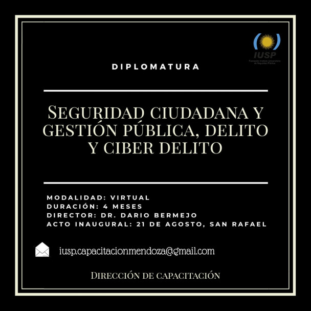 imagen 1 Diplomatura en seguridad ciudadana y gestión pública, delito y cyber delito