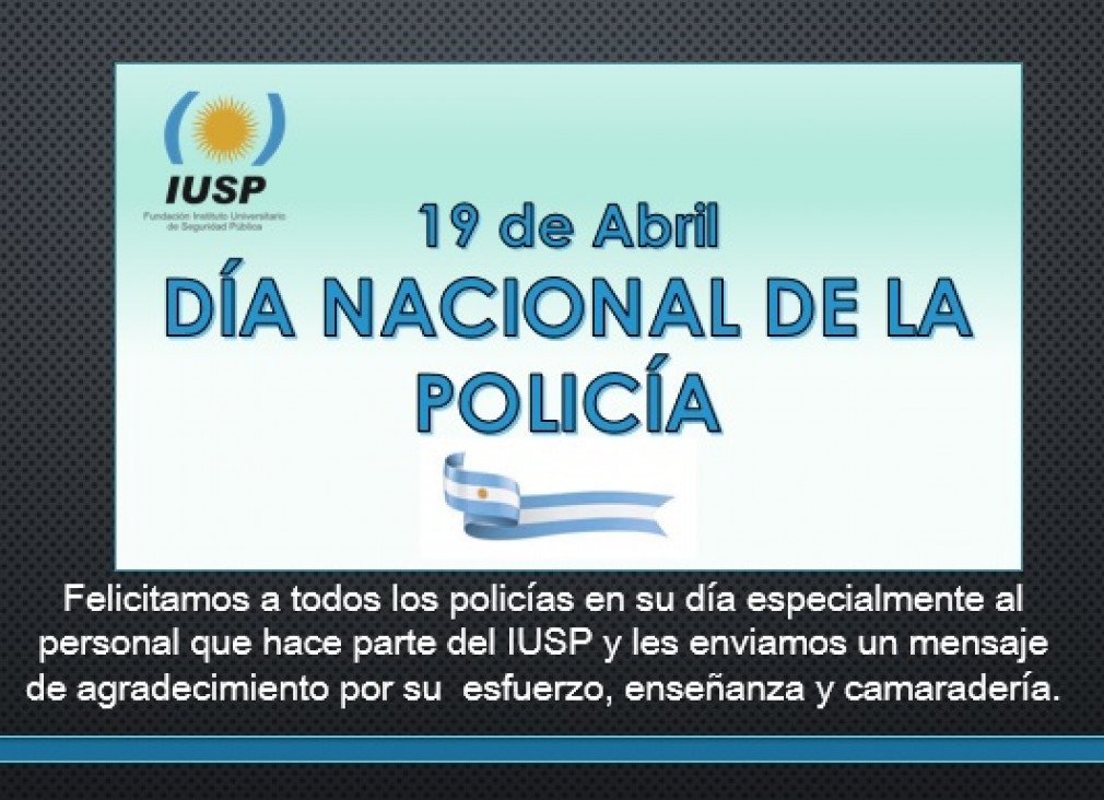 imagen Día Nacional de la Policía