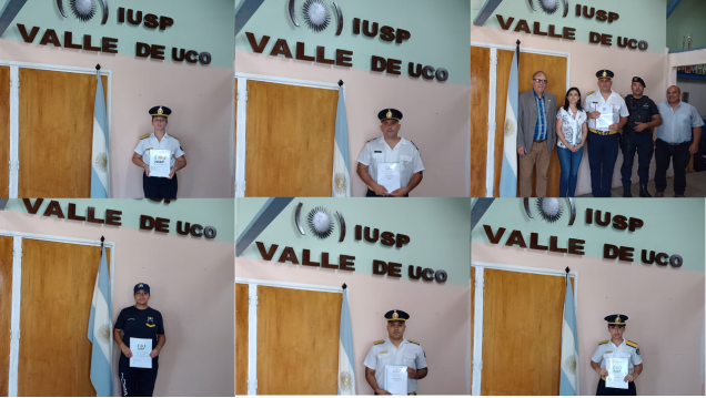 imagen La Delegación Valle de Uco cuenta con cinco egresados de Tecnicatura Universitaria en Seguridad Pública