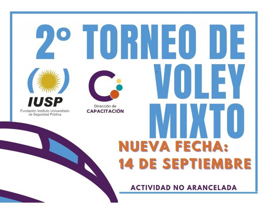 imagen Los invitamos a participar del "Torneo de Vóley Recreativo Mixto" en el IUSP - REPROGRAMADO