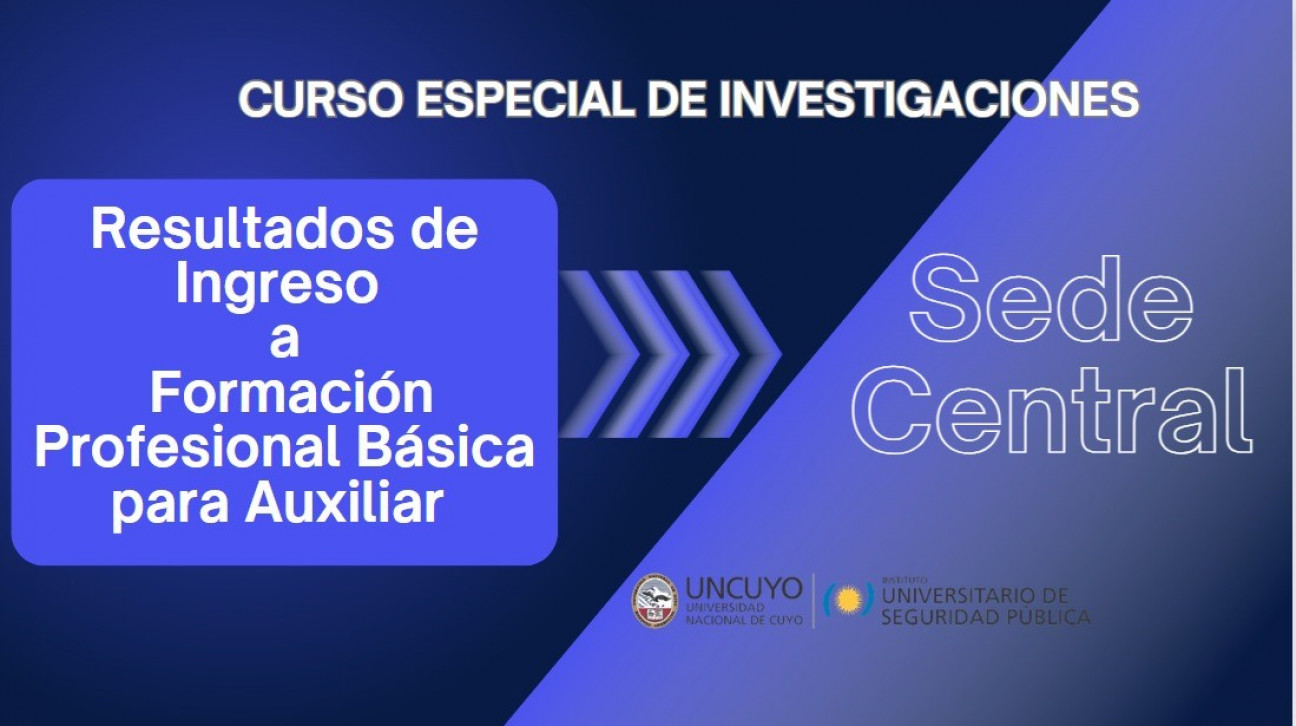 imagen Resultados de ingreso a FPB del "Curso Especial de Investigaciones"