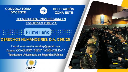 imagen Convocatoria Docente para la Delegación Zona Este del 01/08/2025