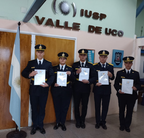 imagen Egresaron cinco nuevos Técnicos en Seguridad Pública de la Delegación Valle de Uco