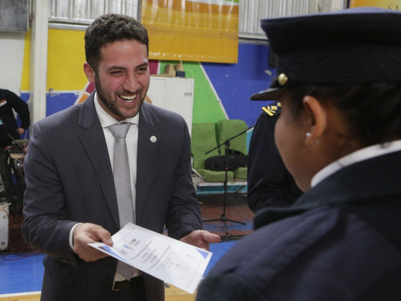 imagen 8 Con un solemne Acto la Delegación Valle de Uco hizo entrega de diplomas de egreso a los cadetes de la FPB para Auxiliar