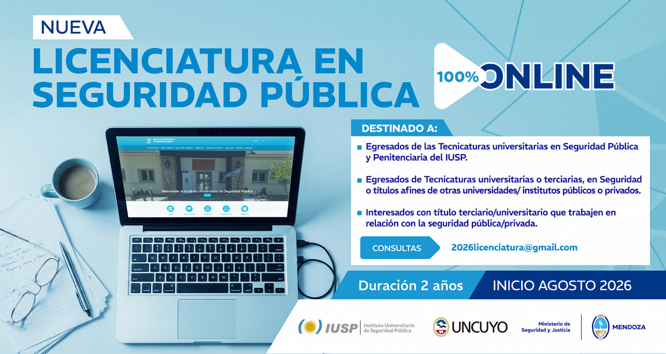 imagen El IUSP lanza su nueva LICENCIATURA EN SEGURIDAD PÚBLICA con modalidad 100% a distancia