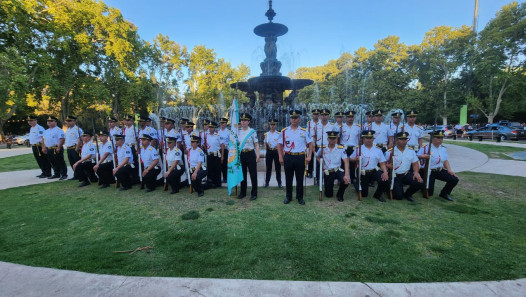 imagen Cadetes desfilaron en el acto central del aniversario 215° de la creación de la Policía de Mendoza