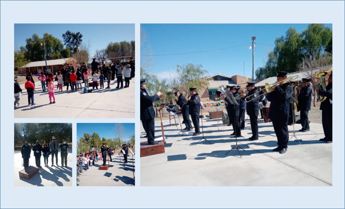 imagen El IUSP celebrando la segunda etapa del día de las infancias en una escuela de Lavalle