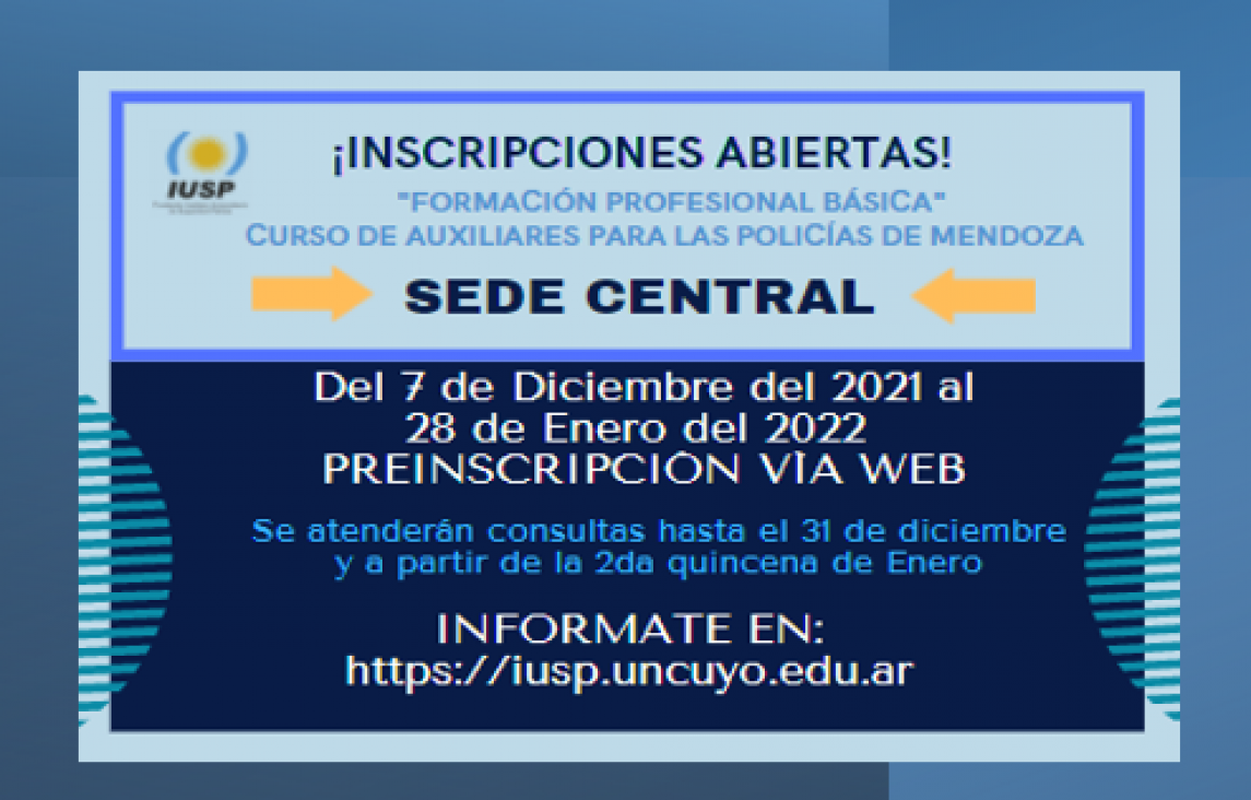 imagen Inscripciones abiertas para el Curso de Formación Básica Profesional para Sede Central "ÚNICAMENTE"